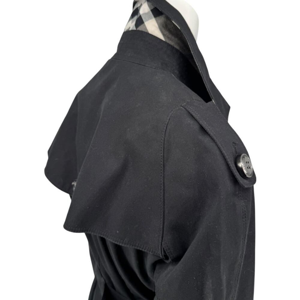 Burberry London Black Cotton Trench Coat with Dégradé Studded Details - Picture 6 of 15